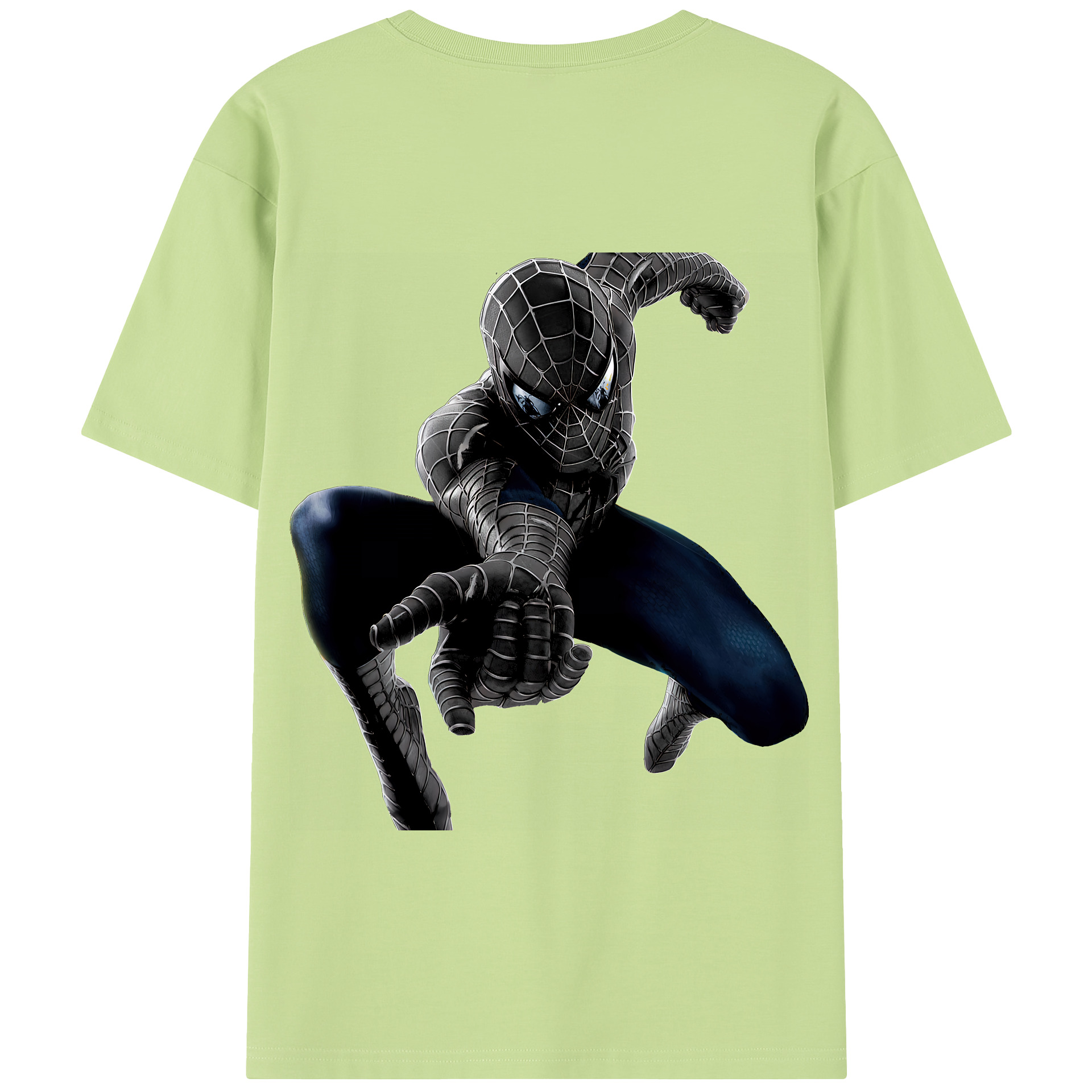 （画像用） Spider Man スパイダーマン 綿100％半袖Tシャツ（背面プリント）